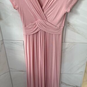 Pink Maternity Dress